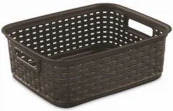 Sterilite 5.25 in. H x 12.25 in. W x 15 in. D Storage Bin (Pack of 6)