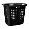 Sterilite Black Plastic Laundry Basket (Pack of 4)