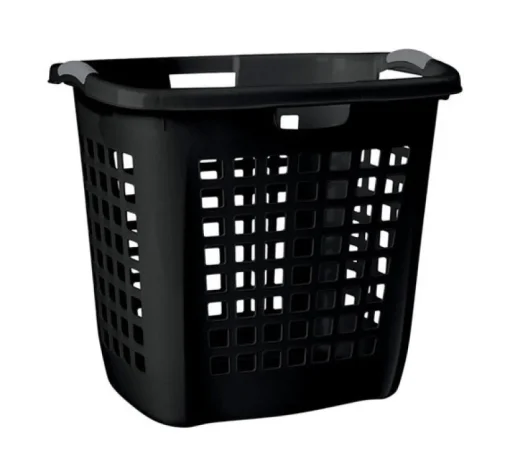 Sterilite Black Plastic Laundry Basket (Pack of 4)