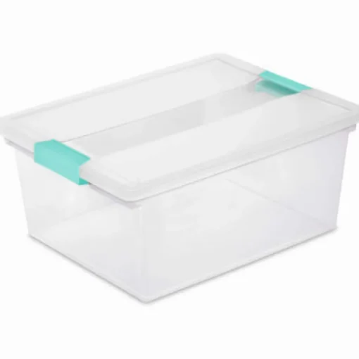 Sterilite Clear Clip Storage Box (Pack of 4)
