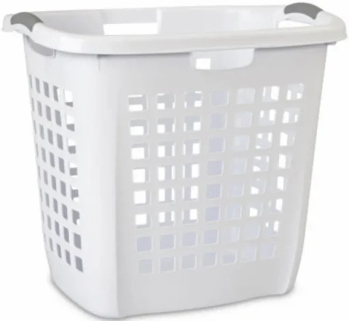 Sterilite White Plastic Laundry Basket 22-1/4 L x 19-7/8 H x 17-3/8 W in. with Handles (Pack of 4)