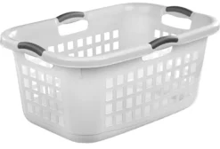 Sterilite White Plastic Laundry Basket (Pack of 6)