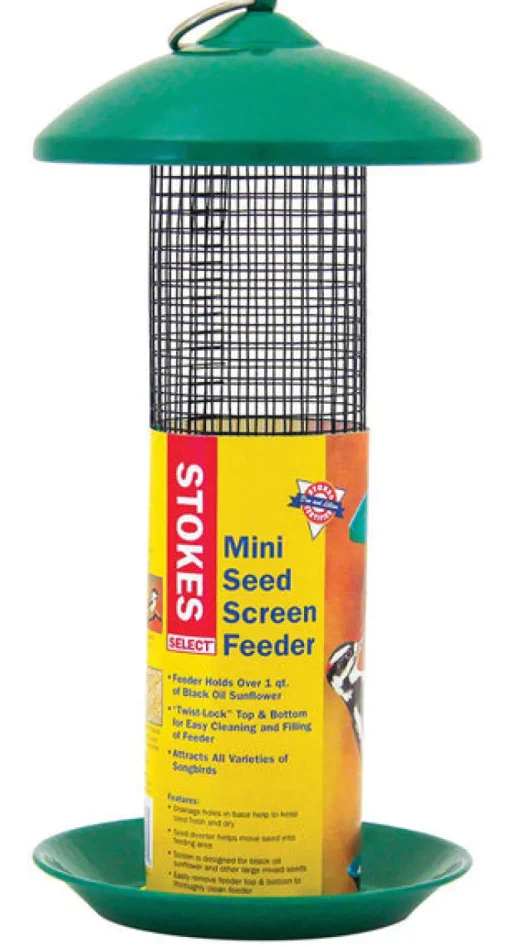 Stokes Select Mini Seed Wild Bird 1 qt. Screen/Plastic Tube Seed Feeder