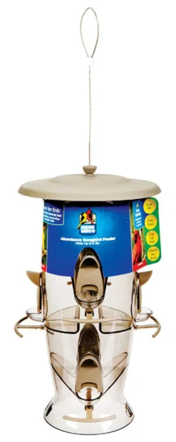 Stokes Select Wild Bird 3.5 Plastic Tube Bird Feeder 6 ports