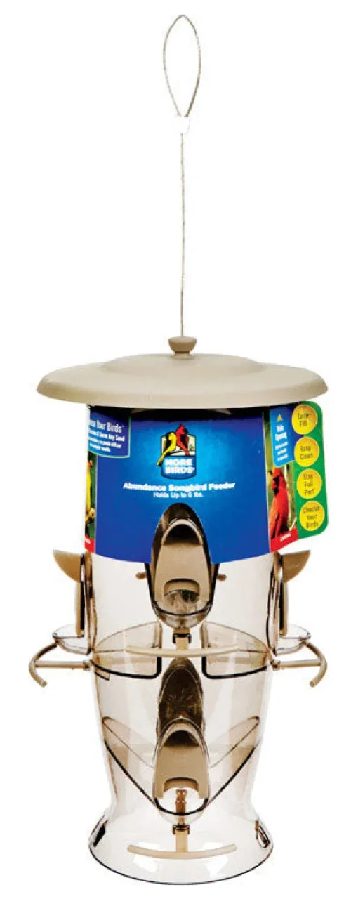Stokes Select Wild Bird 3.5 Plastic Tube Bird Feeder 6 ports