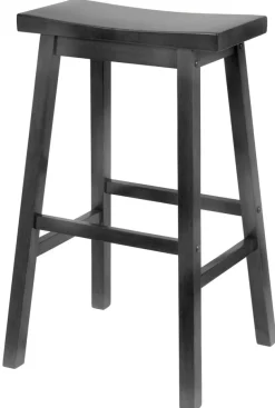 STOOL CHAIR WOD BLK 29"H