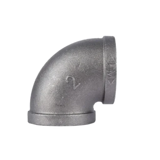 STZ Industries 2 in. FIP each X 2 in. D FIP Black Malleable Iron 90 Degree Elbow