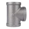 STZ Industries 1-1/4 in. FIP each X 1-1/4 in. D FIP 1-1/4 in. D FIP Black Malleable Iron Tee