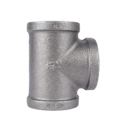STZ Industries 1-1/2 in. FIP each X 1-1/2 in. D FIP 1-1/2 in. D FIP Black Malleable Iron Tee