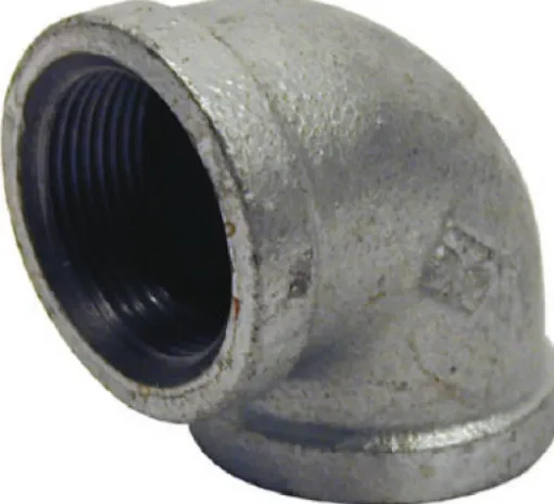 STZ Industries 2 in. FIP each X 2 in. D FIP Galvanized Malleable Iron 90 Degree Elbow