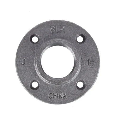 STZ Industries 1-1/2 in. FIP each Black Malleable Iron Floor Flange