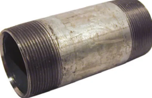 STZ Industries 1 in. MIP each X 1 in. D MIP Galvanized Steel 10 in. L Nipple