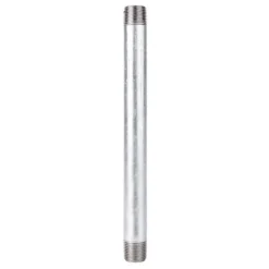 STZ Industries 1/2 in. MIP each X 1/2 in. D MIP Galvanized Steel 9 in. L Nipple