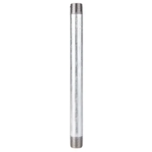 STZ Industries 1/2 in. MIP each X 1/2 in. D MIP Galvanized Steel 9 in. L Nipple