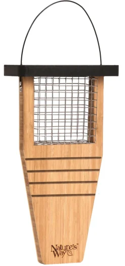Suet Bird Feeder, Bamboo