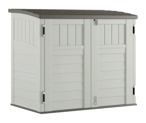 Suncast 4 ft. x 3 ft. Resin Horizontal Storage Shed with Floor Kit