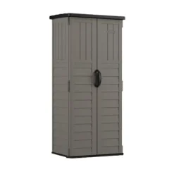 Suncast 2 ft. x 2 ft. Resin Vertical Pent Storage Shed with Floor Kit