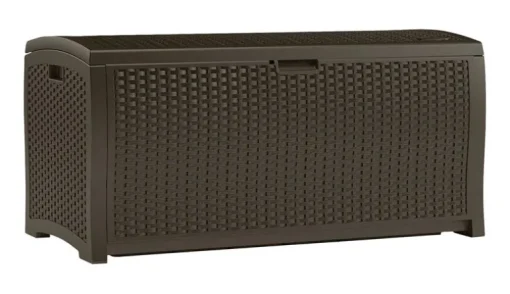 Suncast Brown Plastic 99 gal. Capacity Deck Box 26 H x 50 W x 26 D in.