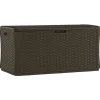 Suncast Brown Plastic 60 gal. Capacity Outdoor Storage Cube 27 W x 28 D in.