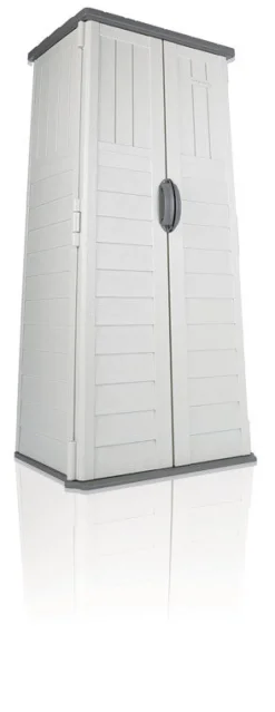 Suncast Gray Plastic Vertical Storage Shed 2 W x 2 D ft. with Floor Kit