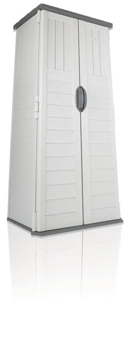 Suncast Gray Plastic Vertical Storage Shed 2 W x 2 D ft. with Floor Kit