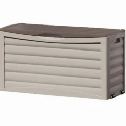 Suncast Resin 63 gal. Capacity Portable Deck Box 24 H x 46 W x 18 D in. with Wheels