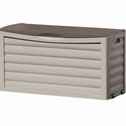 Suncast Resin 63 gal. Capacity Portable Deck Box 24 H x 46 W x 18 D in. with Wheels