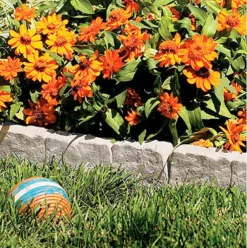 Suncast Taupe Marble Resin Attachable Lawn Edging 10 L ft. x 5.75 H in.