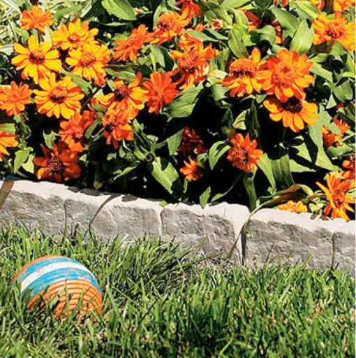 Suncast Taupe Marble Resin Attachable Lawn Edging 10 L ft. x 5.75 H in.