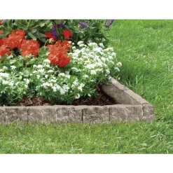Suncast Taupe Marble Resin Attachable Lawn Edging 10 L ft. x 5.75 H in.
