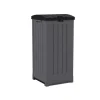 Suncast Trash Hideaway Peppercorn Resin 39 gal. Capacity Rectangle Trash Can 35 Hx16.5 Wx16.75 D in.