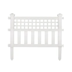 Suncast White Resin Garden Fence 24 L x 20.5 W in. (Pack of 10)