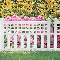 Suncast White Resin Garden Fence 24 L x 20.5 W in. (Pack of 10)