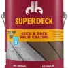 Superdeck Cool Feel Solid Brown Acrylic Deck and Dock Stain 1 gal. (Pack of 4)