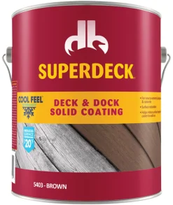 Superdeck Cool Feel Solid Brown Acrylic Deck and Dock Stain 1 gal. (Pack of 4)