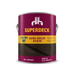 Superdeck Cool Feel Solid Chestnut Acrylic Deck Stain 1 gal. (Pack of 4)