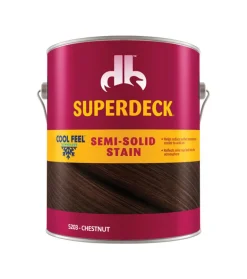 Superdeck Cool Feel Solid Chestnut Acrylic Deck Stain 1 gal. (Pack of 4)