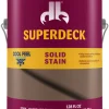 Superdeck Cool Feel Solid Cabin Brown Acrylic Deck Stain 1 gal. (Pack of 4)