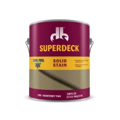 Superdeck Cool Feel Solid Monterey Tan Acrylic Deck Stain 1 gal. (Pack of 4)