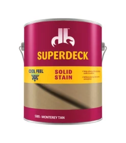 Superdeck Cool Feel Solid Monterey Tan Acrylic Deck Stain 1 gal. (Pack of 4)