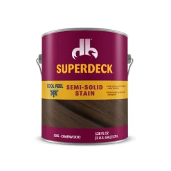 Superdeck Cool Feel Solid Charwood Acrylic Deck Stain 1 gal. (Pack of 4)