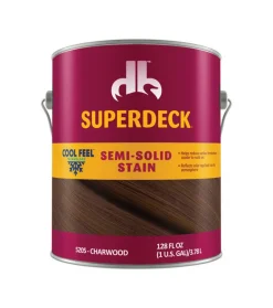 Superdeck Cool Feel Solid Charwood Acrylic Deck Stain 1 gal. (Pack of 4)