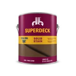 Superdeck Cool Feel Solid Pine Cone Acrylic Deck Stain 1 gal. (Pack of 4)