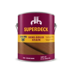 Superdeck Cool Feel Solid Cedar Bark Acrylic Deck Stain 1 gal. (Pack of 4)