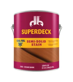 Superdeck Cool Feel Solid Cedar Bark Acrylic Deck Stain 1 gal. (Pack of 4)