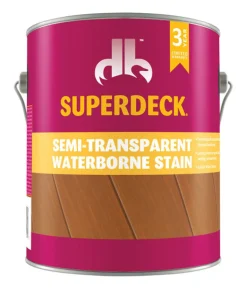 Superdeck Semi-Transparent Tintable Tint Base Acrylic Waterborne Stain 1 gal (Pack of 4)