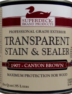 Superdeck Transparent Satin Canyon Brown Oil Wood Stain 1 qt. (Pack of 6)