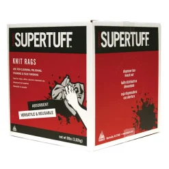 SuperTuff 12 in. W X 12 in. L White Cotton Rags