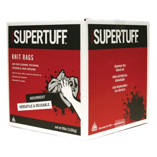 SuperTuff 12 in. W X 12 in. L White Cotton Rags