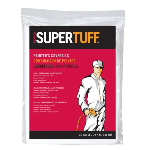 SuperTuff Polypropylene Coveralls White 2XLT 1 pk